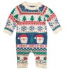NX760: Baby Christmas Fairisle Knitted All In one Romper (0-12 Months)